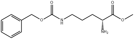 N5-[(Phenylmethoxy)carbonyl]-D-ornithine methyl ester Struktur