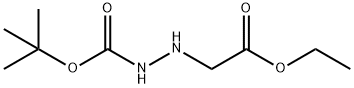 Hydrazinecarboxylic acid, 2-(2-ethoxy-2-oxoethyl)-, 1,1-dimethylethyl ester Struktur