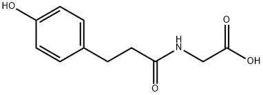 Glycine, N-[3-(4-hydroxyphenyl)-1-oxopropyl]- Struktur