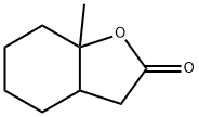 2(3H)-Benzofuranone, hexahydro-7a-methyl- Struktur