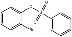 Phenol, 2-bromo-, 1-benzenesulfonate Struktur