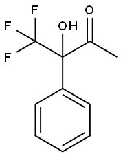 2-Butanone, 4,4,4-trifluoro-3-hydroxy-3-phenyl- Struktur