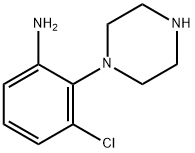 Benzenamine, 3-chloro-2-(1-piperazinyl)- Struktur