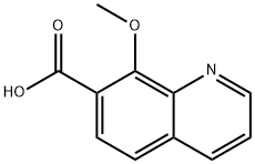 7-Quinolinecarboxylic acid, 8-methoxy- Struktur