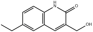 2(1H)-Quinolinone,6-ethyl-3-(hydroxymethyl)-(9CI) Struktur