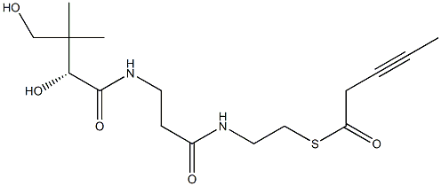 3-pentynoylpantetheine Struktur