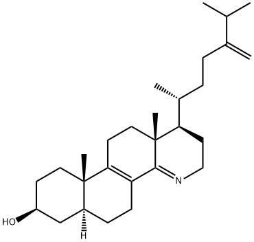 15-Aza-24-methylene-D-homocholestadiene Struktur