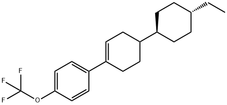 1-[4trans-4-Ethylcyclohexyl)1-cyclohexen-1-yl]-4-trifluormethoxybenzol Struktur