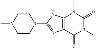 N(sup 1)-(8-Teofillina)-N(sup 4)-metilpiperazina [Italian] Struktur