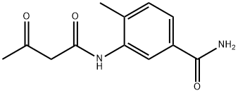 Acetoacet-5-carbamoyl-2-methylanilide Struktur