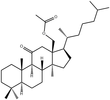 18-(Acetyloxy)-5α-lanostan-11-one Struktur