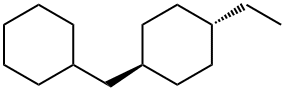 1α-(Cyclohexylmethyl)-4β-ethylcyclohexane Struktur