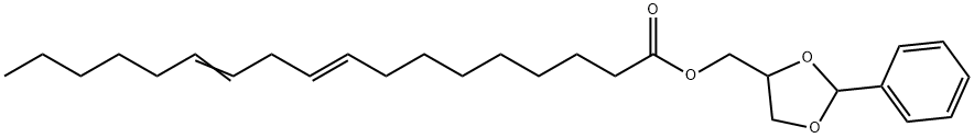 rel-9,12-Octadecadienoic acid [(2S*)-2α*-phenyl-1,3-dioxolane]-4β*-ylmethyl ester Struktur