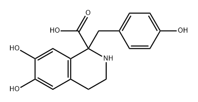 higenamine-1-carboxylic acid Struktur