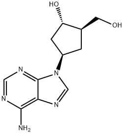 2'-deoxyaristeromycin Struktur