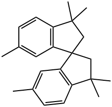 1,1'-Spirobi[1H-indene], 2,2',3,3'-tetrahydro-3,3,3',3',6,6'-hexamethyl- Struktur