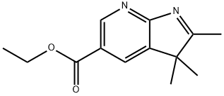 ethyl 2,3,3-trimethylpyrrolo[2,3-b]pyridine-5-carboxylate Struktur