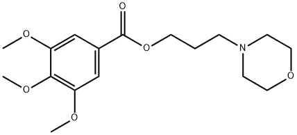 3-Morpholinopropyl=3,4,5-trimethoxybenzoate Struktur