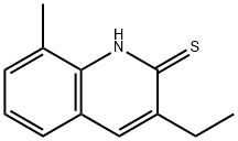 2(1H)-Quinolinethione,3-ethyl-8-methyl-(9CI) Struktur