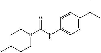 1-Piperidinecarboxamide, 4-methyl-N-[4-(1-methylethyl)phenyl]- Struktur