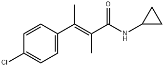 4-Chloro-N-cyclopropyl-α,β-dimethylcinnamamide Struktur