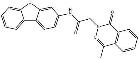 2(1H)-Phthalazineacetamide,N-dibenzofuran-3-yl-4-methyl-1-oxo-(9CI) Struktur