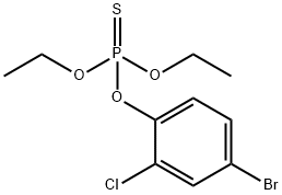 O，O-diethyl-O-(2-chloro-4-bromophenyl)thiophosphate Struktur