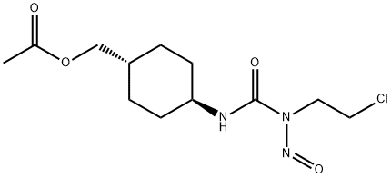 [(1α,4β)-4-[3-(2-Chloroethyl)-3-nitrosoureido]cyclohexyl]acetic acid methyl ester Struktur