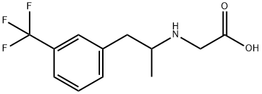 1-(3-trifluoromethylphenyl)-2-(2-carboxymethyl)aminopropane Struktur