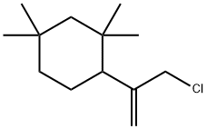 Cyclohexane, 2-[1-(chloromethyl)ethenyl]-1,1,5,5-tetramethyl- Struktur