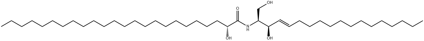 N-(2'-(R)-hydroxylignoceroyl)-D-erythro-sphingosine Struktur