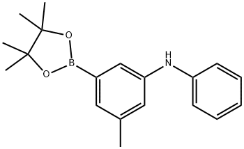 Benzenamine, 3-methyl-N-phenyl-5-(4,4,5,5-tetramethyl-1,3,2-dioxaborolan-2-yl)- Struktur