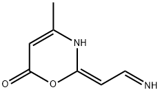 6H-1,3-Oxazin-6-one, 2,3-dihydro-2-(iminoethylidene)-4-methyl-, (2E)- (9CI) Struktur