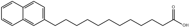 2-Naphthalenedodecanoic acid Struktur