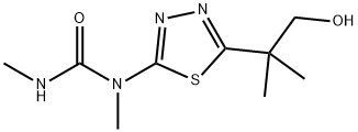 Urea, N-[5-(2-hydroxy-1,1-dimethylethyl)-1,3,4-thiadiazol-2-yl]-N,N'-dimethyl- Struktur