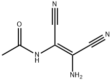 Acetamide, N-[(1Z)-2-amino-1,2-dicyanoethenyl]- Struktur