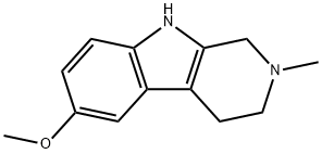 1,2,3,4-Tetrahydro-2-methyl-6-methoxy-β-carboline Struktur