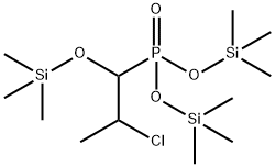 Phosphonic acid, P-[2-chloro-1-[(trimethylsilyl)oxy]propyl]-, bis(trimethylsilyl) ester Struktur