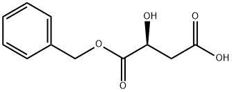 Butanedioic acid, 2-hydroxy-, 1-(phenylmethyl) ester, (2S)- Struktur