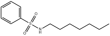 N-a€heptyl-benzenesulfonamide Struktur