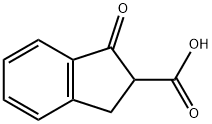 1H-Indene-2-carboxylic acid, 2,3-dihydro-1-oxo- Struktur