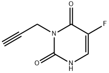 2,4(1H,3H)-Pyrimidinedione,5-fluoro-3-(2-propynyl)-(9CI) Struktur