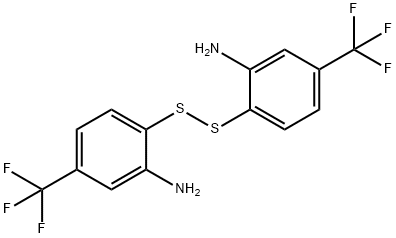 Benzenamine, 2,2'-dithiobis[5-(trifluoromethyl)- Struktur