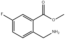 Benzoic acid, 2-(aminomethyl)-5-fluoro-, methyl ester Struktur