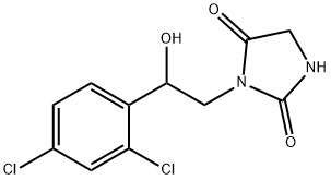 2,4-Imidazolidinedione, 3-[2-(2,4-dichlorophenyl)-2-hydroxyethyl]- Struktur