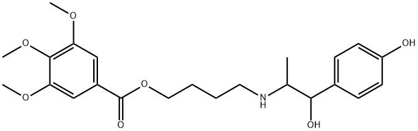 4-[[2-Hydroxy-2-(4-hydroxyphenyl)-1-methylethyl]amino]butyl=3,4,5-trimethoxybenzoate Struktur