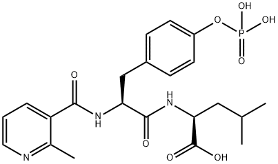 L-Leucine, N-[(2-methyl-3-pyridinyl)carbonyl]-O-phosphono-L-tyrosyl- (9CI) Struktur