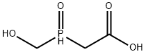 Acetic acid, 2-(hydroxymethylphosphinyl)- Struktur