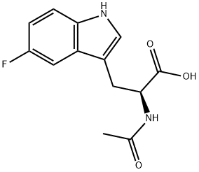 Nα-acetyl-5-fluoro-D,L-tryptophan Struktur