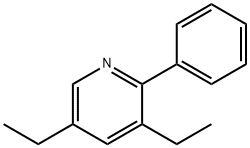 Pyridine, 3,5-diethyl-2-phenyl- Struktur